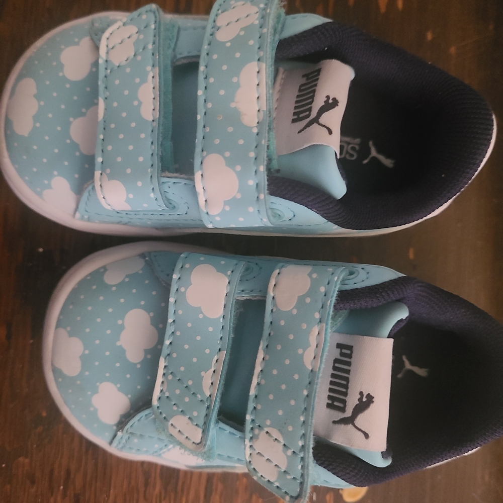Puma Kids Sky Blue Cloud Sneakers